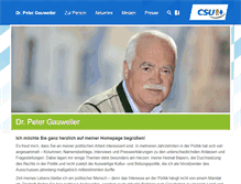 Tablet Screenshot of peter-gauweiler.de
